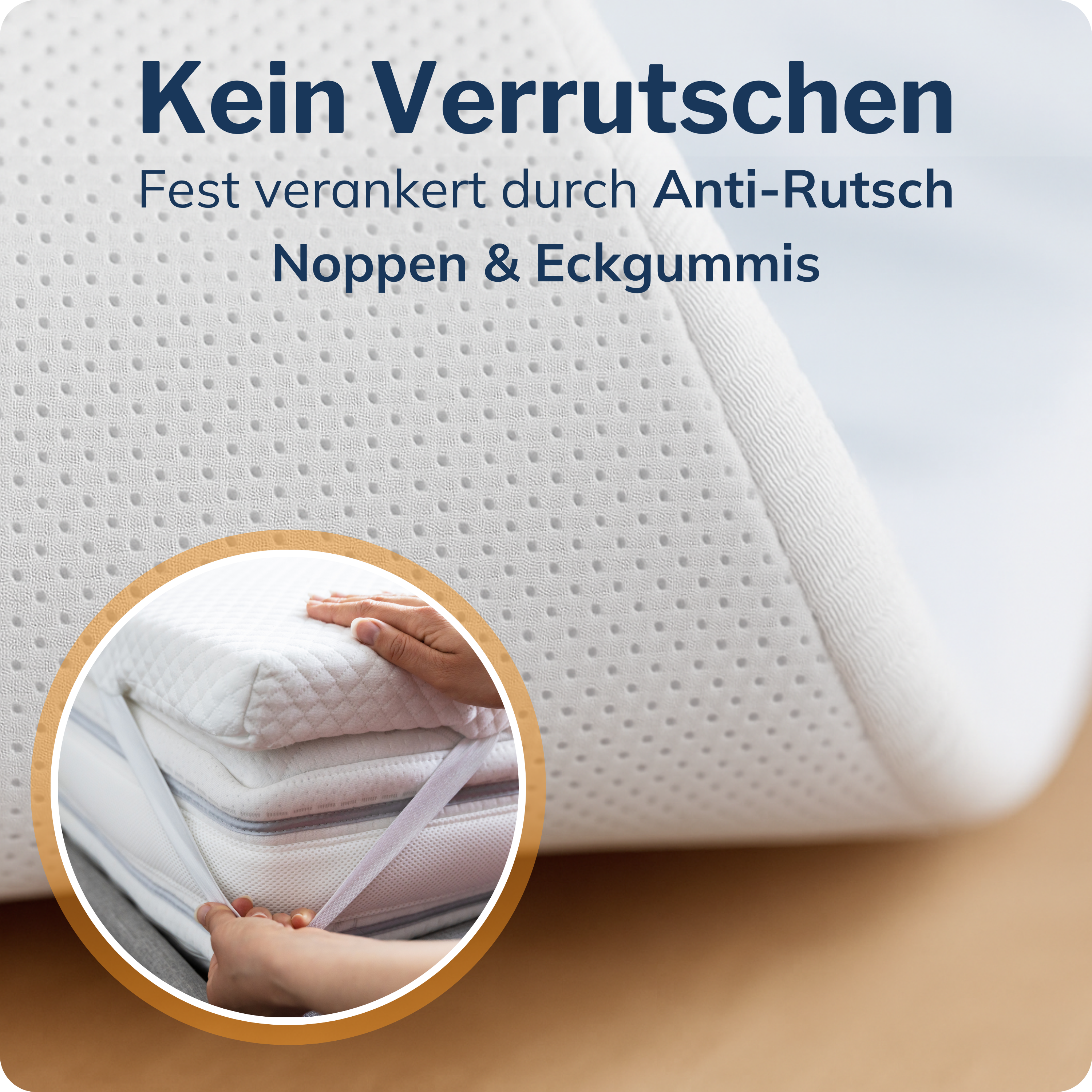 Mattress toppers made of gel and memory foam