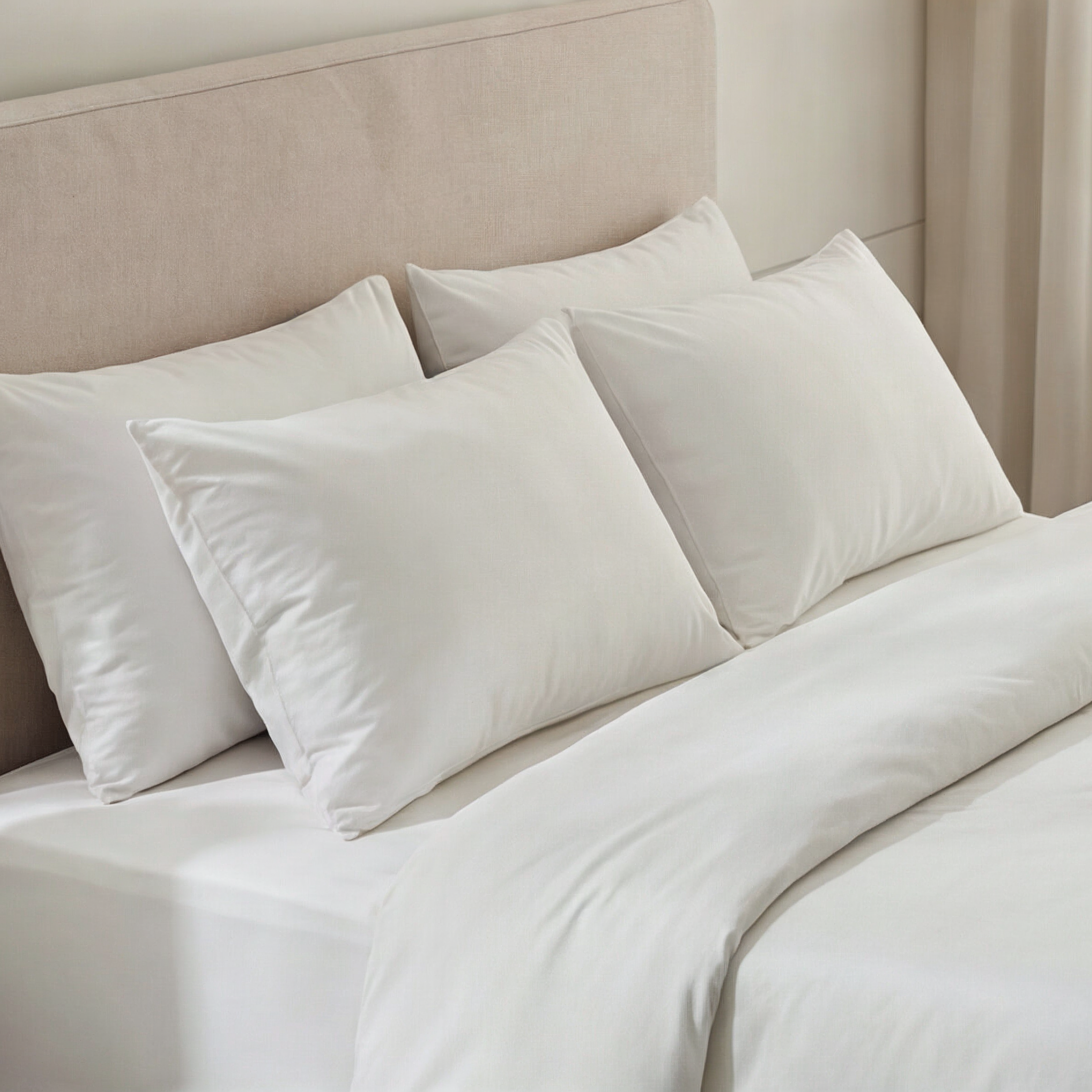 Crisp percale bed linen