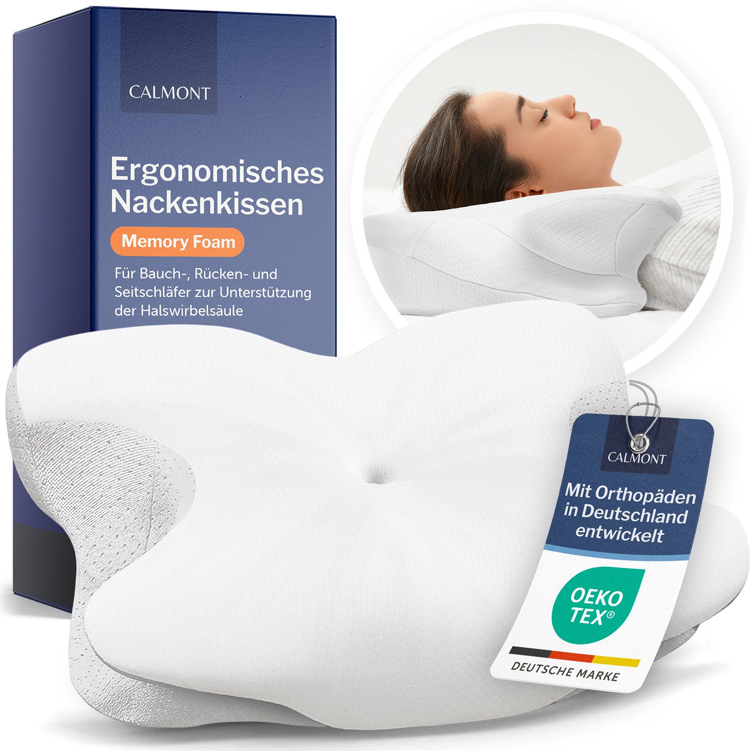 Ergonomic neck pillow