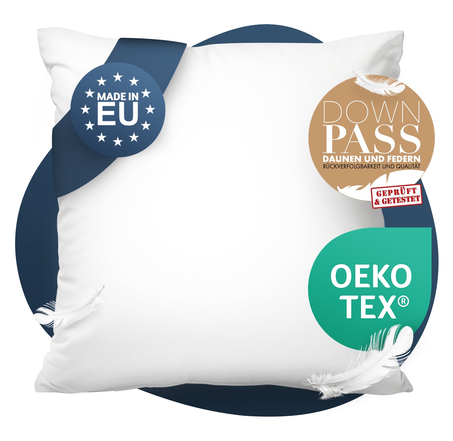 3-chamber down pillow