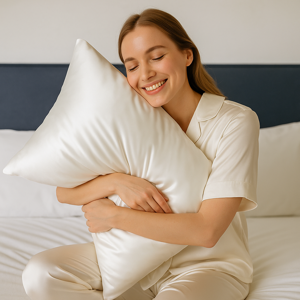 Silk pillowcase made from 100% mulberry silk