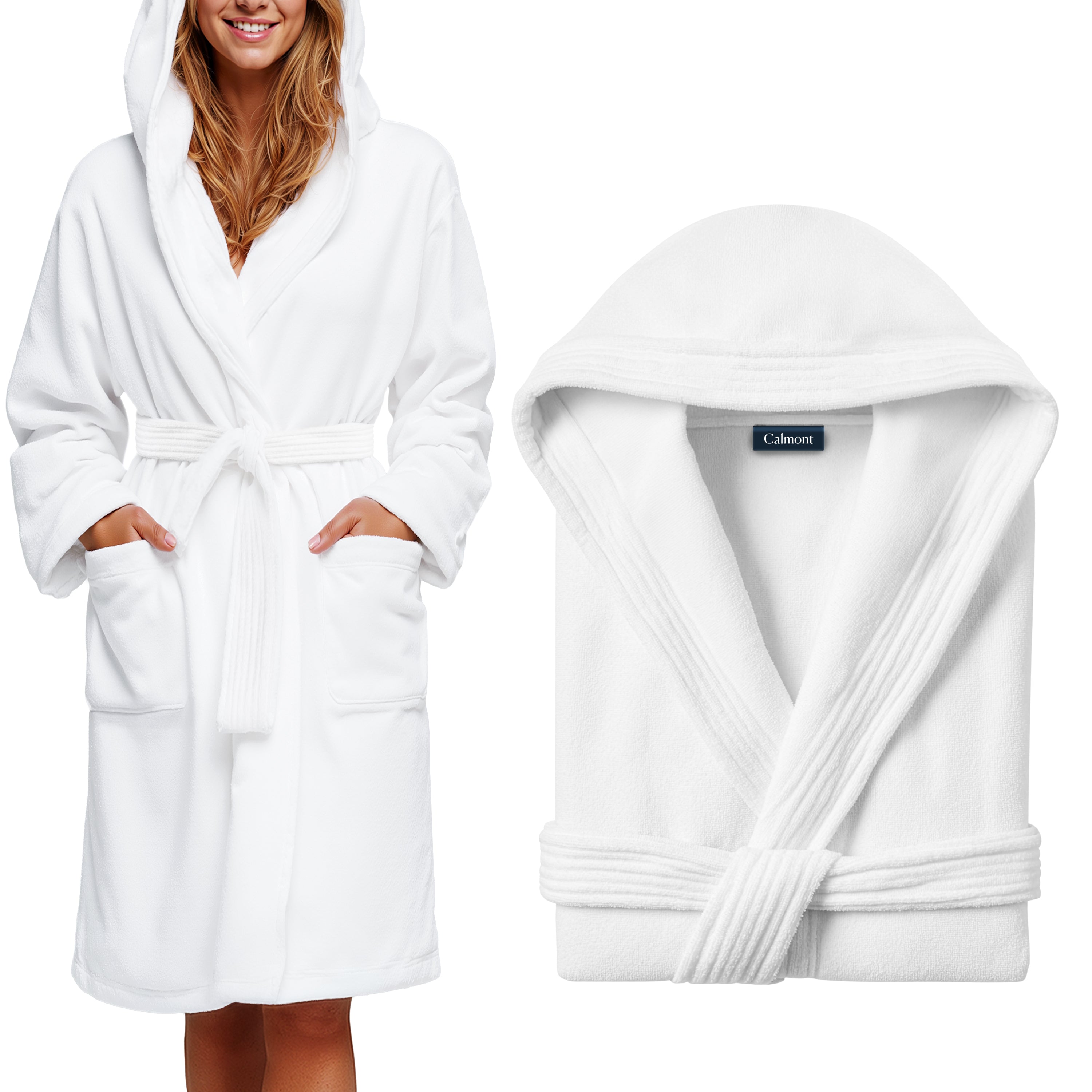 Women's bathrobe in cozy hotel quality